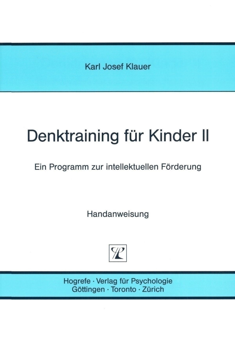 Trainingsprogramm komplett bestehend aus: Handanweisung, Satz Tafeln und Schachtel