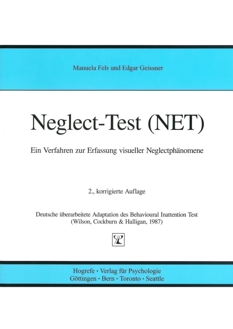 Test komplett bestehend aus: Handanweisung, 5 Testheften, 5 Auswertungsbogen, Schablonensatz, Testmaterial und Koffer