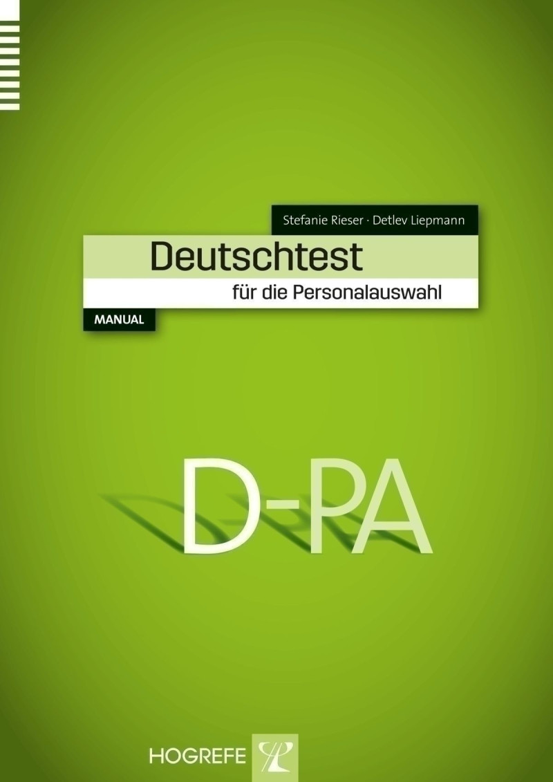 Test komplett bestehend aus: Manual, 2 Hinweise für Teilnehmer, 2 Testhefte A, 2 Testhefte B, 10 Antwortbogen A, 10 Antwortbogen B, Schablonensatz, 10 Profilbogen und Mappe