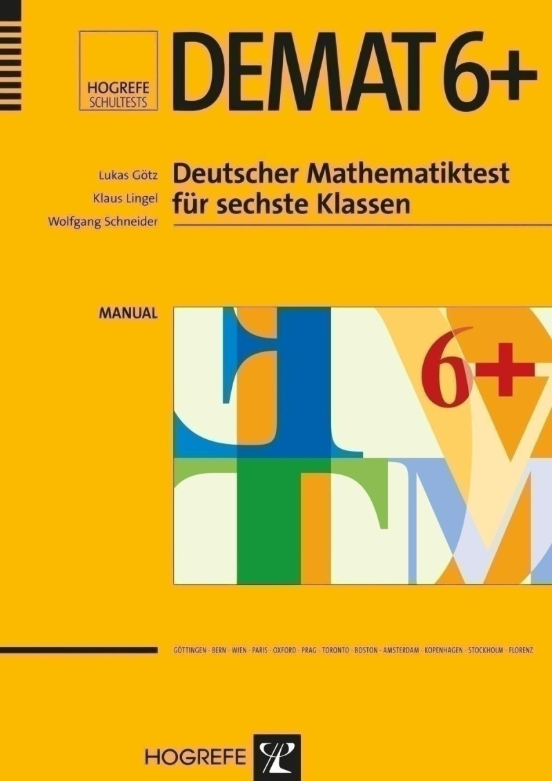 Test komplett bestehend aus: Manual, 5 Testheften, Auswertungsschlüssel und Mappe