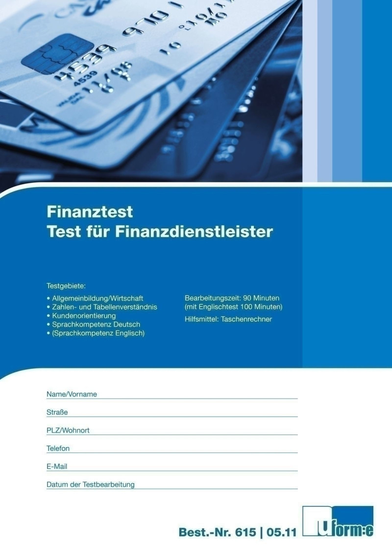 Testerläuterungen und 10 Testhefte inkl. 10 Lösungsblättern